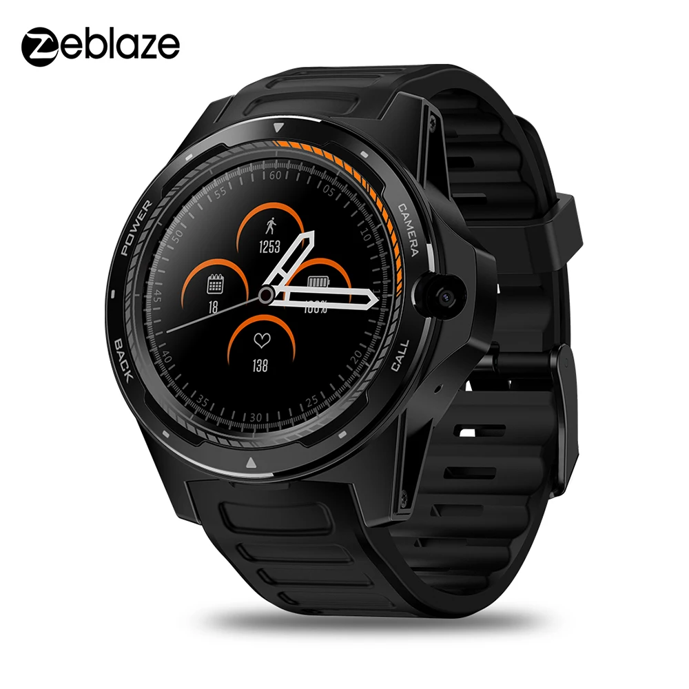 Zeblaze THOR 5 Android 7.1.1 умные часы 2 Гб + 16 ГБ 4G LTE 8.0MP наручные Nano SIM WiFi BT4.0 с контролем