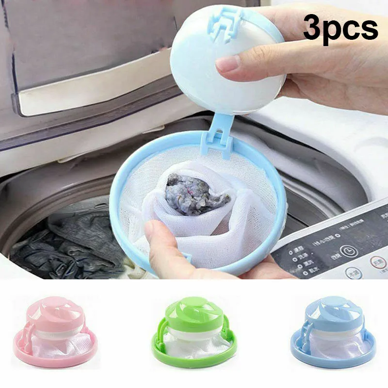 

Hottest Floating Pet Fur Catcher Reusable Hair Remover Tool for Washing Machine Cat Dog Clean Tool HVR88