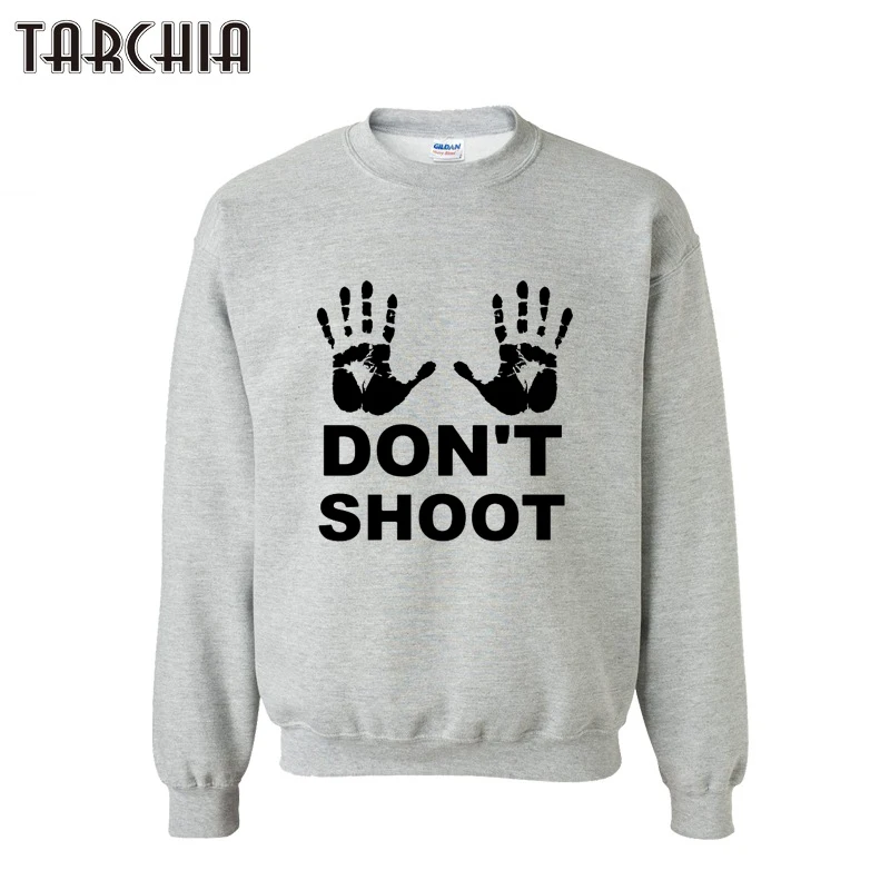 TARCHIA 2019 New DONT SHOOT Letter Printed Hoody Mens Black Pullover Hoodie Letter Pattern Hoodies For Men Sweatshirts Tops TARCHIA 2019 New DONT SHOOT Letter Printed Hoody Mens Black Pullover Hoodie Letter Pattern Hoodies For Men Sweatshirts Tops