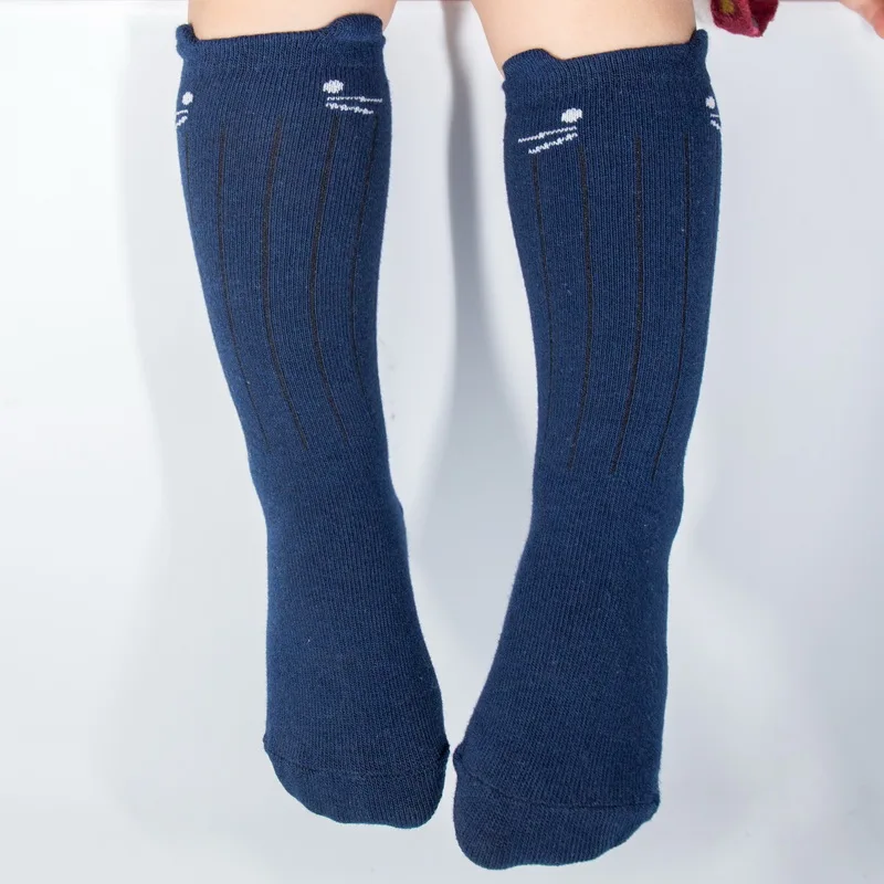 Toddler Newborn Cotton baby boy socks anti slip kids knee high long