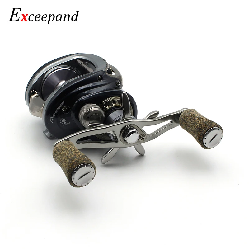 Exceepand Rubber Cork Knob Gunsmoke Handle Fishing Reel Handle for Abu Garcia Daiwa Saltwater Baitcasting Reel Grip