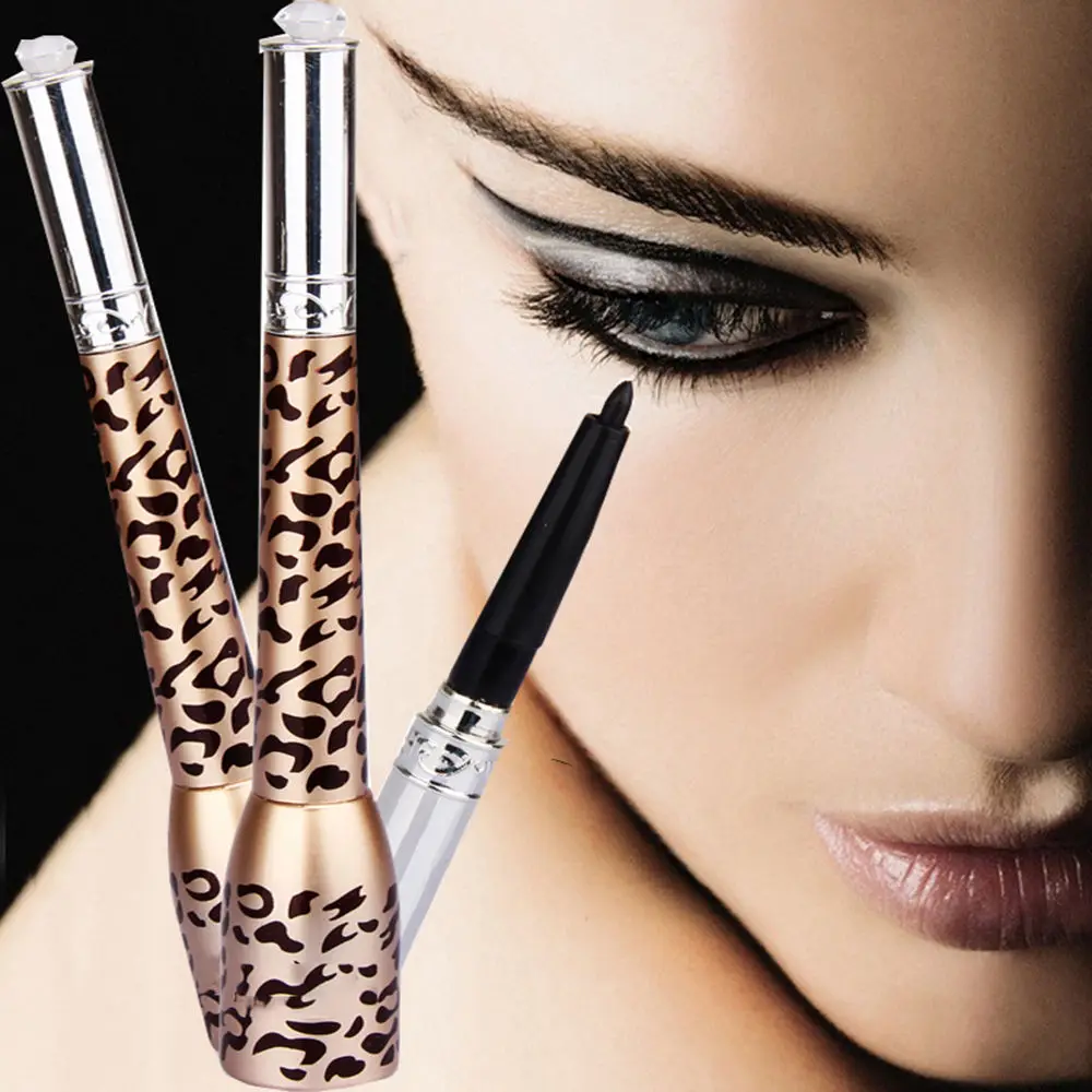 

Leopard Waterproof Liquid Eyeliner +Eye Liner Pencil Pen MakeUp Cosmetics
