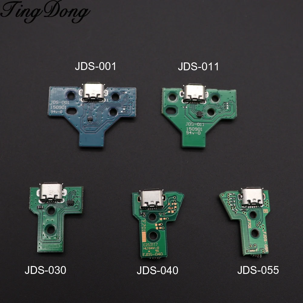 

50PCS For PS4 Controller USB Charging Port Socket JDS 055 040 030 011 001 Circuit Board 12 pin 14Pin
