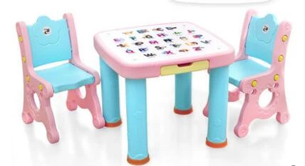Ensemble De Chaises Et Tables De Bureau Pour Bebe Et Enfant Table D Apprentissage En Plastique Une Chaise Aliexpress