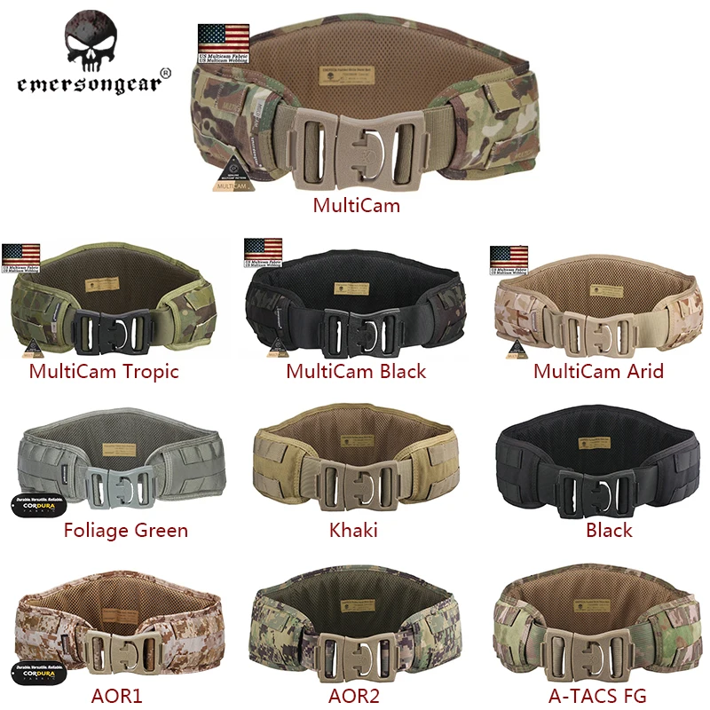

Emersongear Molle Waist Belt Combat Military Equipment Genuine Multicam Emerson Men Airsoft Hunting Padded Multicam EM9086