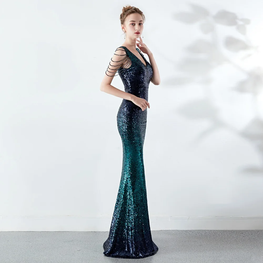 Summer Dress Party long crystal diamond rhinestone dress sexy slim women party dress annual meeting host party club wear (29)