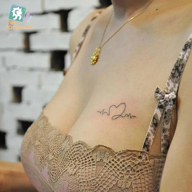 Hc 92 Flash Tatuaż Naklejki Wodoodporne Kobiety Sexy Piersi Fałszywy