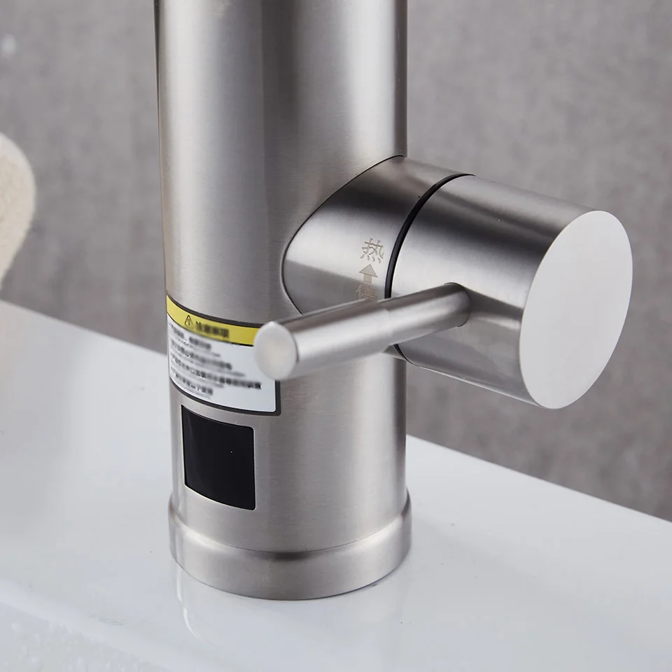 Электрический безрезервуарный нагреватель кран мгновенный нагреватель кран из нержавеющей стали кран для ванной комнаты Электрический кран