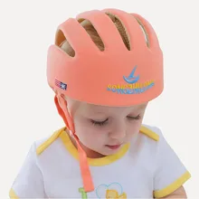 Детский шлем безопасности защитный шлем уход за кожей лица для детей девушки хлопок младенческой защиты шапки, детские головные уборы для мальчиков девочек капота