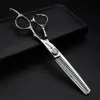 6/7 inch Japan440c Steel Professional Barber Scissors Hair Design Tool Barber Scissors Hairstylist Hairdressing Scissors Set ► Photo 3/6