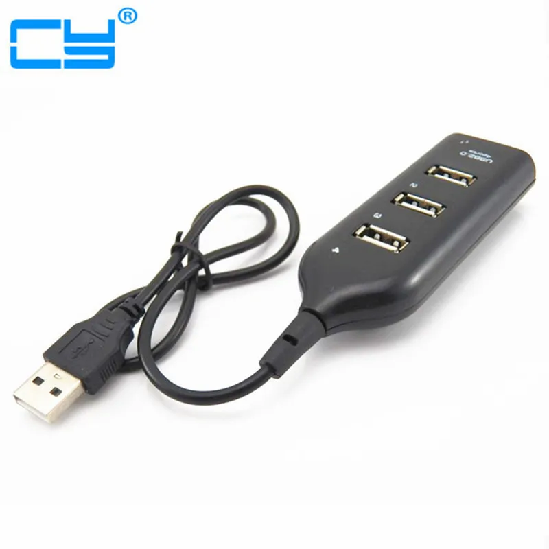 High Speed USB 2.0 HUB 4 Ports 480 Mbps USB Hubs For Laptop PC Computer Peripherals Accessories Hot Sales