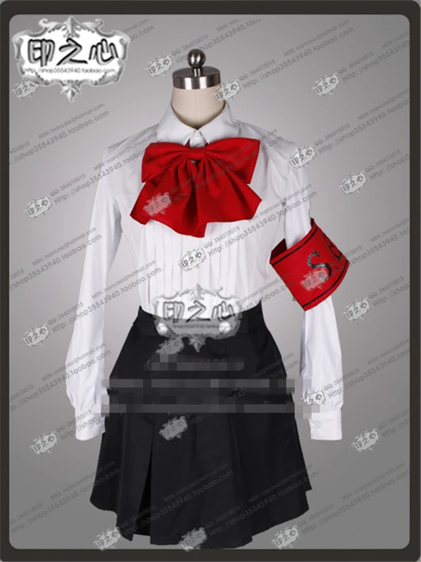 Anime Persona 3 Shin Megami Tensei Mitsuru Kirijo Anime Cosplay Costume  Shirt+Tie+Skirt