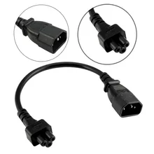 0,3 м 0,6 м 1,8 м IEC 320 C14 штекер для C5 Женский Кабель-адаптер IEC 3 контактный разъем для C5 Микки PDU PSU Мощность удлинитель