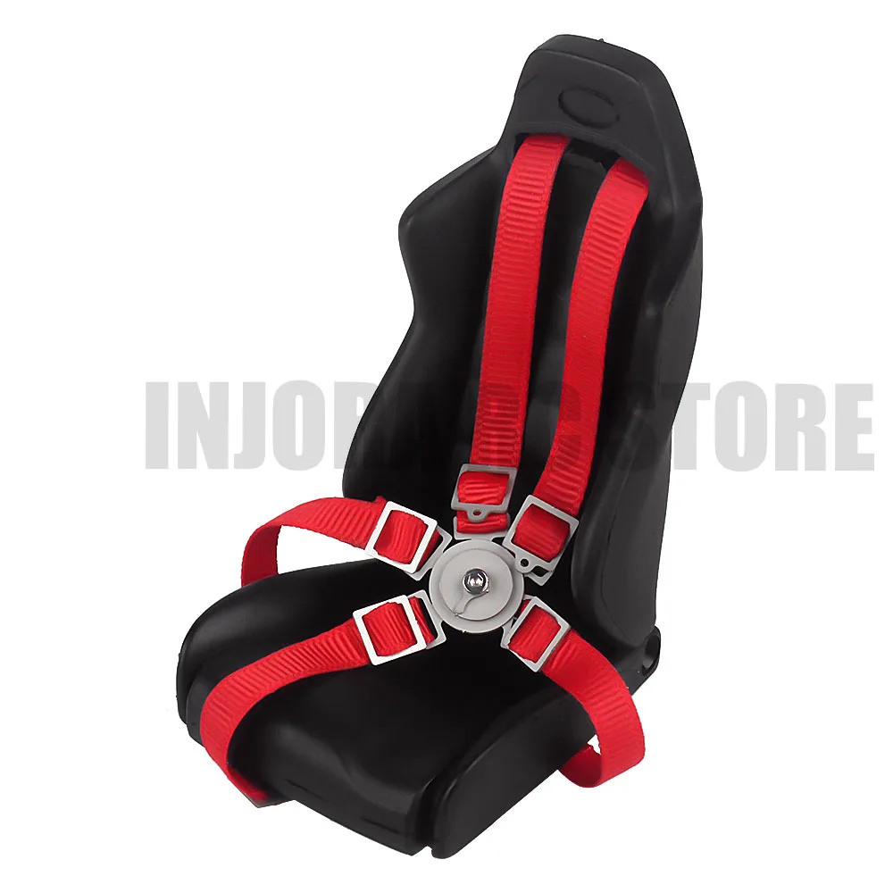 

RC Crawler Car Red/Blue/Black Simulation Seat Belt for 1/10 Traxxas TRX-4 Axial SCX10 90046 D90