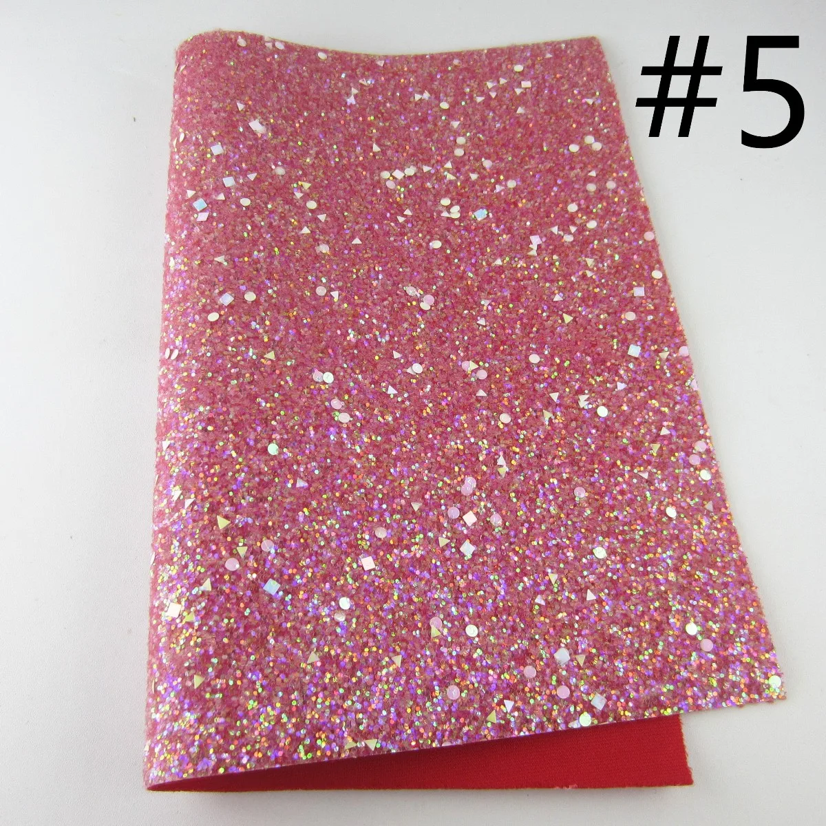 Chunky Glitter Fabric Leather For Shoes DIY Bows A4 Sheet 8"x11.8" 1piece DG010