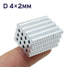 

100pcs N35 4x2 mm Strong Magnet Rare Earth Craft Permanet Neodymium Magnets 4*2 4mm x 2mm for DIY