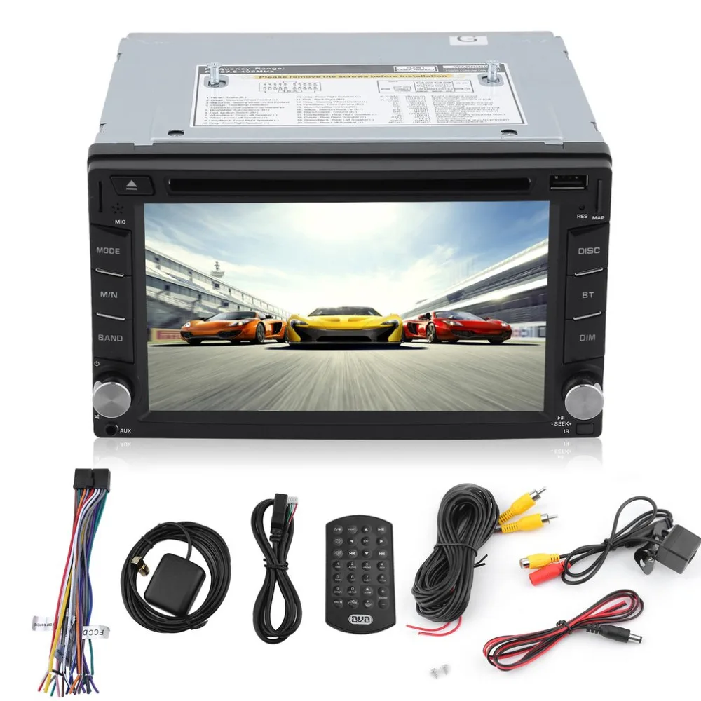 

2 Din 6.2inch GPS Navigation Car Stereo DVD Touch Screen Player Auto Audio Stereo System With Camera EU Plug