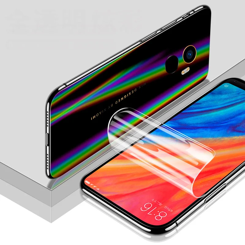 

BFOLLOW 4D Screen Protector for Xiaomi Mi 8 / 8 SE Lite / Mix 2 / Mix 2S 3 Aurora Back Soft Front Film Full Coverage Anti Shock