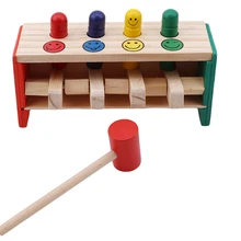 1 комплект, креативная деревянная перкуссия, игрушки для детей, скамейка для заземления, летающий человек, стук, игрушка, цвет, случайный, для детей, веселые игры, подарки