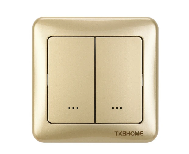 TKB Home-Z-Wave Plus двойной диммер TZ35-D 868,42 МГц 230 В, 50 Гц(белый, золотой