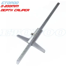 200 мм " глубокий штангельциркуль измеритель глубины измерительный инструмент 0-200 мм