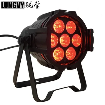 

Free Shipping 7x10w RGBW 4in1 Led Par Light DMX512 6/10CH Disco Dj Stage Light Performances IP22
