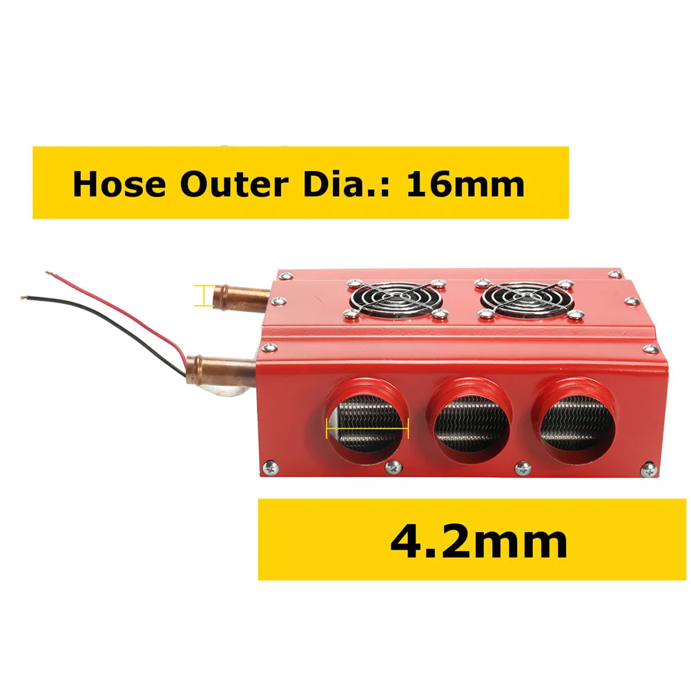 Универсальный автомобильный испаритель с 6 портами DC12/24 В, автомобильный размораживатель, двойной компактный нагреватель воздуха с переключателем скорости