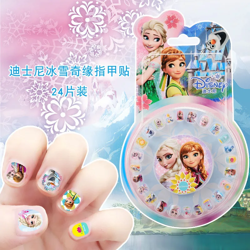 Disney Frozen Toys Kids Makeup Elsa Anna Sofia Girl Toys for Kids Princesas Disney Nail Sticker Girls Accessories Jewelry Kids