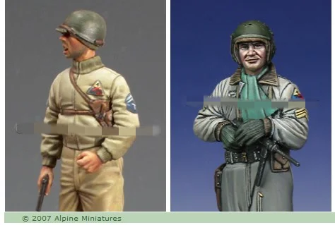 1/35 модельная фигурка из смолы наборы WW2 US TankCrew несобранный Неокрашенный|Наборы