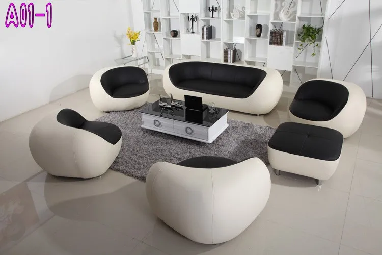 Leisure sofa sets design genuine leather sofa in living room sofas ... Designs of sofa set