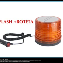 Светодиодный магнитный 10-30 в освещает 72 светодиодный вращающийся стробоскоп вспышка вращение предупреждающие огни проект вилочный погрузчик Топ Круглый Ambe светофоры