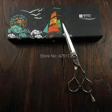 free shipping Professional hair scissor TITAN hair shears hair scissors cobalt 6.0inch barber scissors