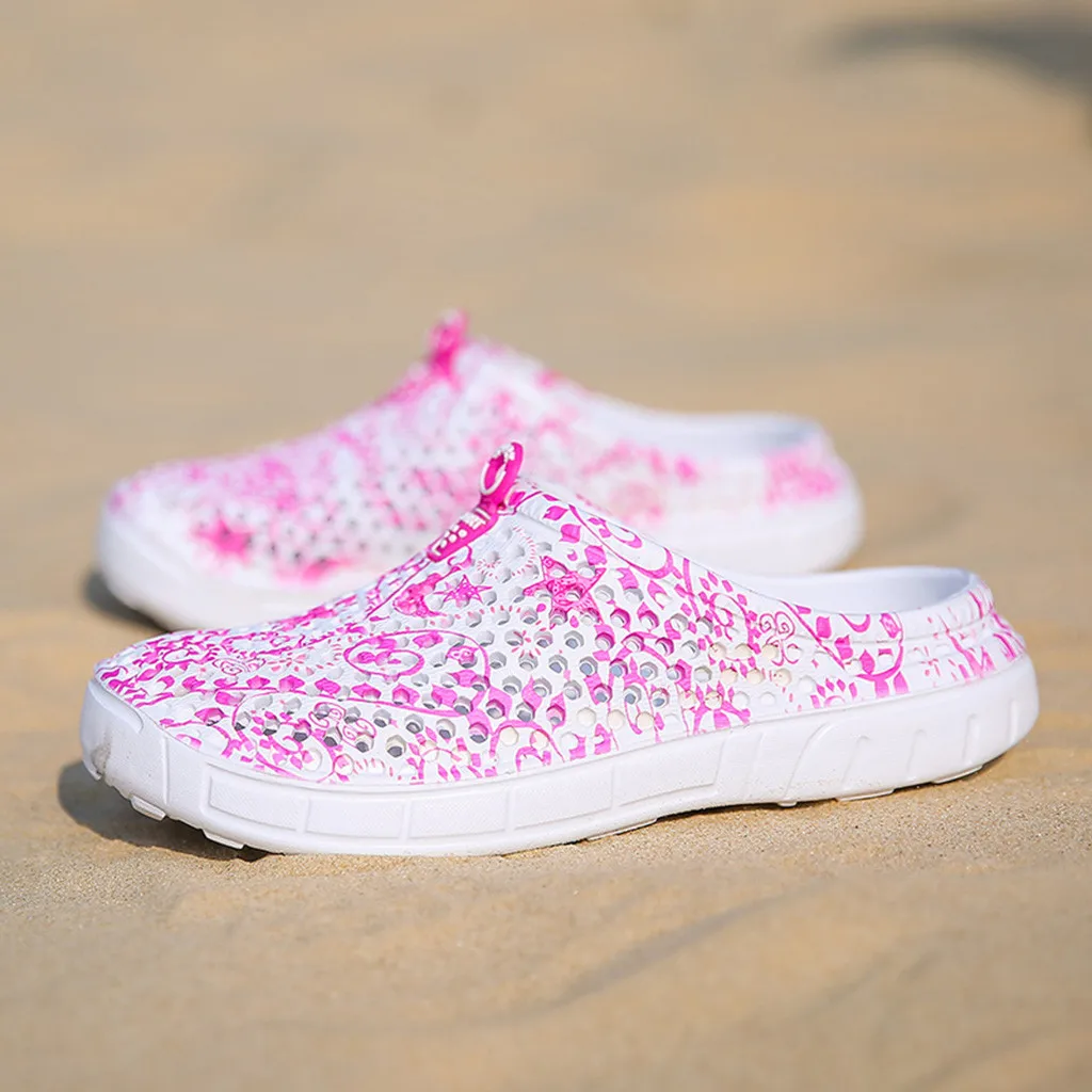 2019 Для женщин женские пляжные сандалии выдалбливают Повседневное