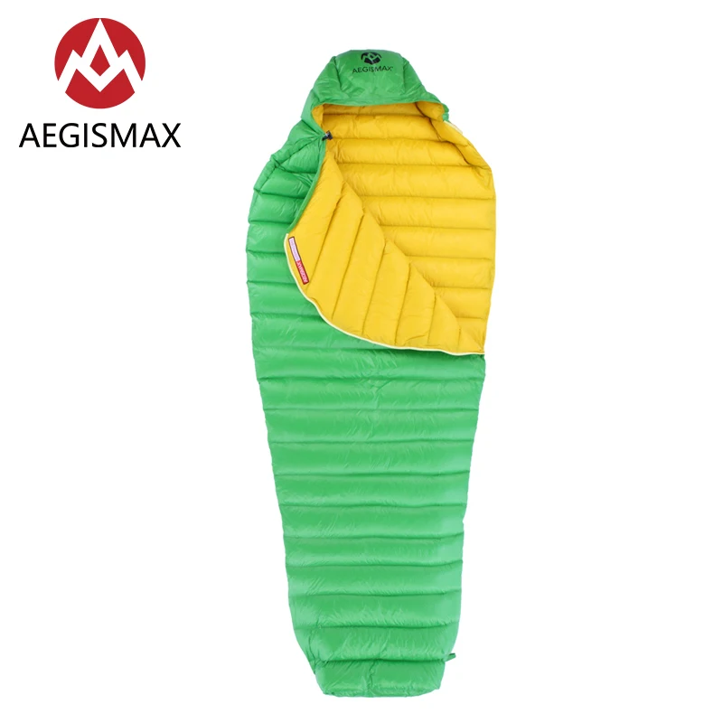 AEGISMAX Leto Green 700FP ультра сухой белый гусиный пух для кемпинга спальный