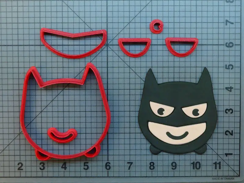 Супер ее игрушка резак для печенья на заказ 3D Печатный Бэтмен Капитан помадка кекс Топ резак форма для печенья торт украшения инструменты - Цвет: Batman  3 inch