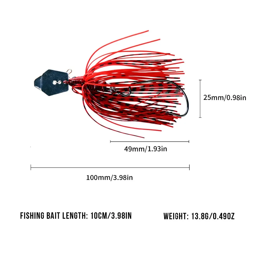 QualyQualy 3 قطعة 14g الدوار الطعم الصيد إغراء Buzzbait الثرثرة الطعم الاصطناعي المطاط تنورة Chatterbait ل باس QualyQualy 3 قطعة 14g الدوار الطعم الصيد إغراء Buzzbait الثرثرة الطعم الاصطناعي المطاط تنورة Chatterbait ل باس