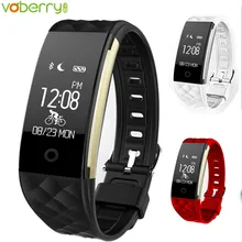 S2 плюс Bluetooth Smart Браслет монитор сердечного ритма IP67 Водонепроницаемый Smartband браслет, трекер активности для Android IOS 35