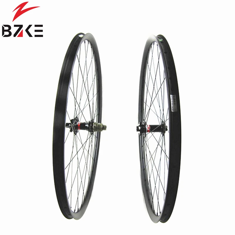 

BZKE 29ER Carbon Clincher Wheelset carbon wheels tubeless carbon MTB bicycle wheelset 30mm 29inch carbon mountain bicycle wheels