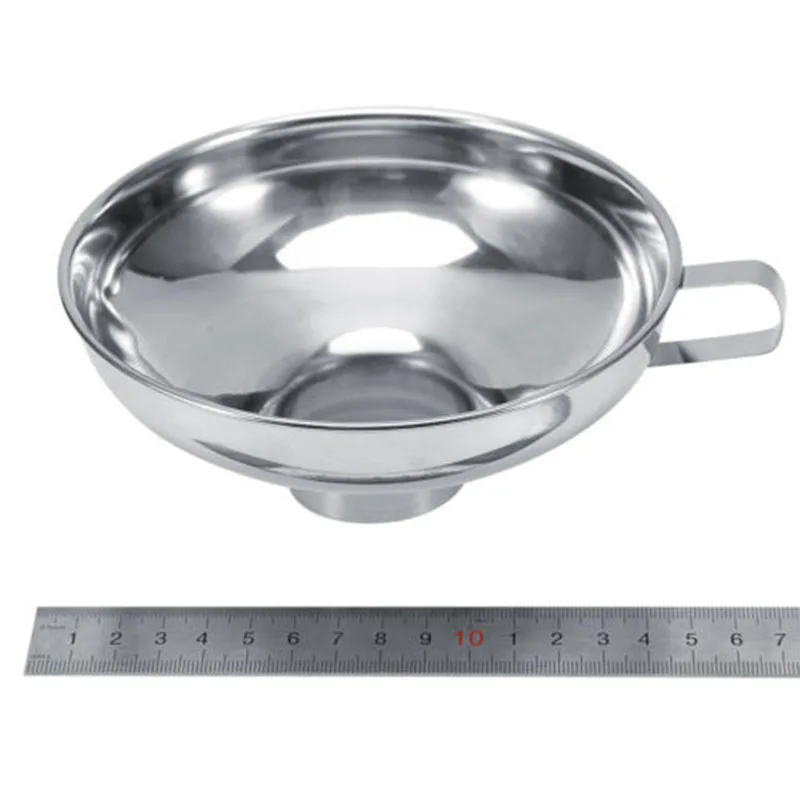

1pcs Kitchen Wide Mouth Canning Funnel Filter Jar Cooking Stainless Steel Tool Tool High Quality