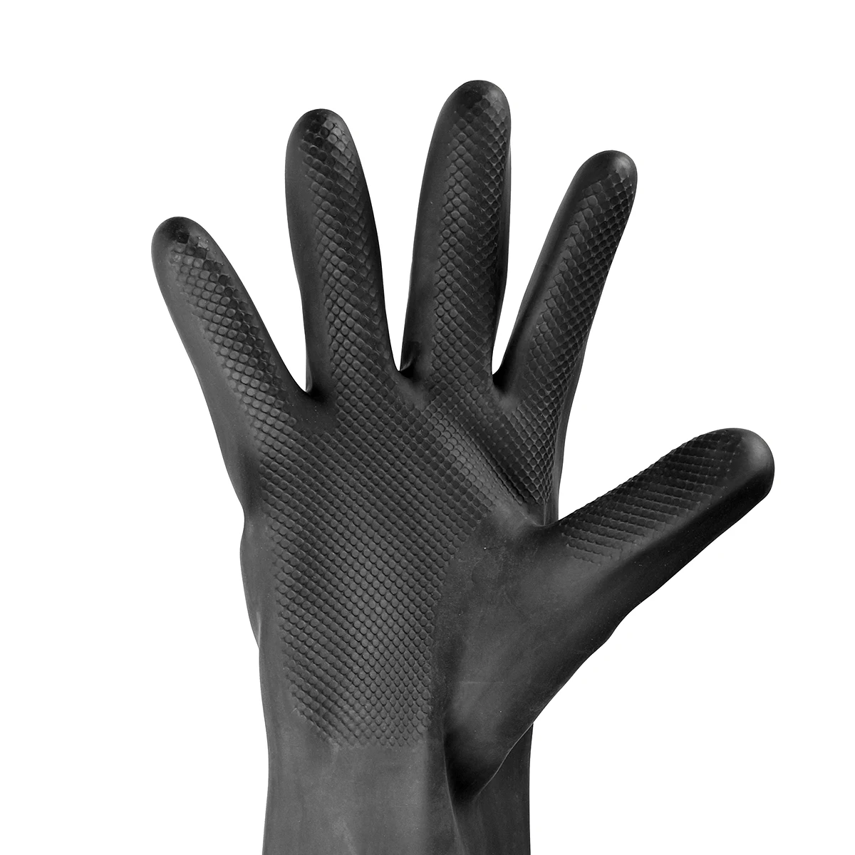 60 см защитные перчатки Новые локоть-Длинные Промышленные анти-кислотные щелочи химически стойкие резиновые рабочие перчатки защитные перчатки черные 23,6 дюйма