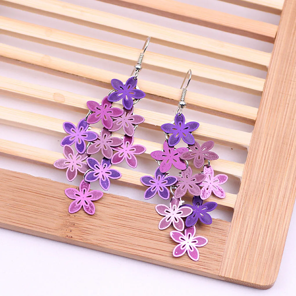 

Copper Small Flower Dangle Earrings Jewelry Women Girls Earrings Ear Studs Jewerly