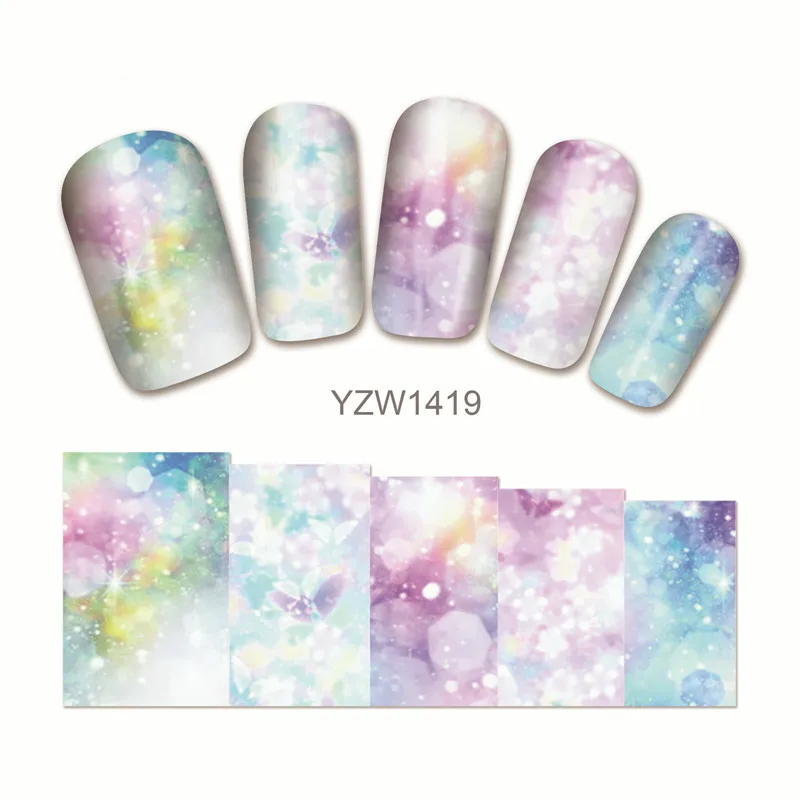 

2 Sheets Magical Dream Style Nail Stickers Butterfly Nail Art Decals Pink Kawaii Women Nails Diy Sticker Manicure Salon