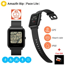 gift film Xiaomi Huami Amazfit Bip BIT PACE Lite Youth Verison Smart Watch Mi Fit IP68 Waterproof Glonass+GPS English Version