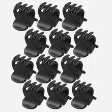 Высокое качество, новинка, 12 шт., черная пластиковая мини-шпилька, 6 когтей, зажим для волос для женщин