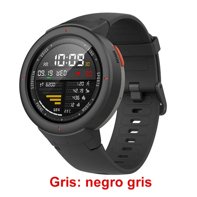 Amazfit Verge Смарт-часы мужские спортивные часы Lifte водонепроницаемый трекер сна фитнес-трекер ответ на вызов Push Message часы - Цвет: gray