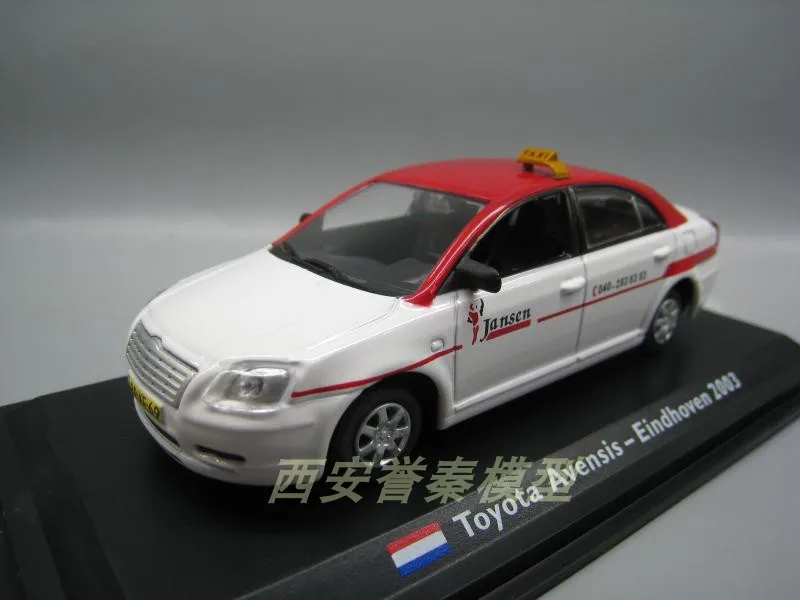 

LEO 1/43 Scale Car Model Toys Toyota Avensis Eindhoven 2003 Taxi Diecast Metal Car Model Toy For Collection,Gift,Kids