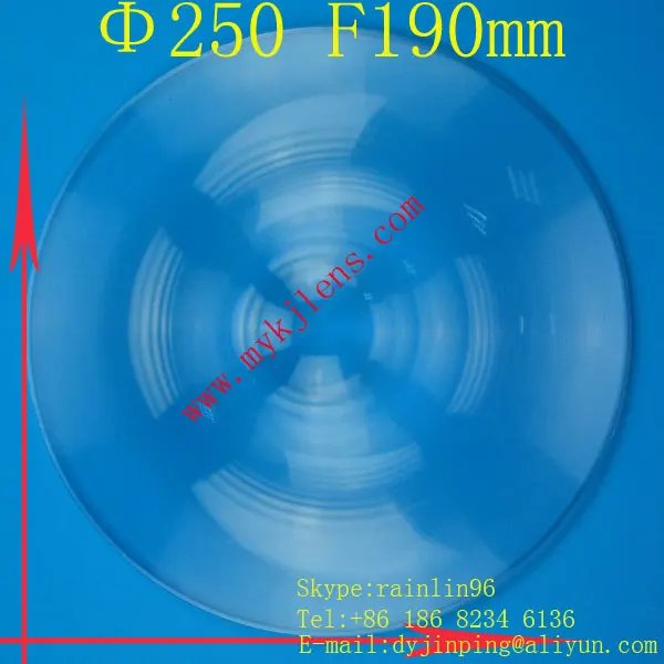 

Diameter 250 focal length190mm Fresnel lens stage lighting condenser lens thread,magnify lens,traffic light fresnel lens