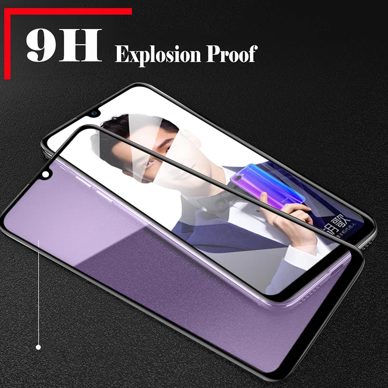 Стекло для huawei P smart 2019 Чехол 9H закаленное стекло полное покрытие защита экрана