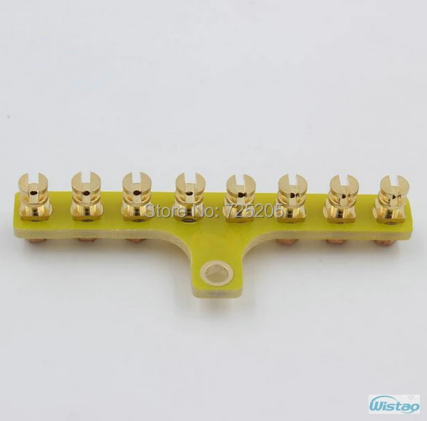 

T-style Scaffolding Gold-plated Pure Copper 8Pins for High-end Tube Amplifier Large Spot Goods Wholesale HIFI DIY Free Shipping