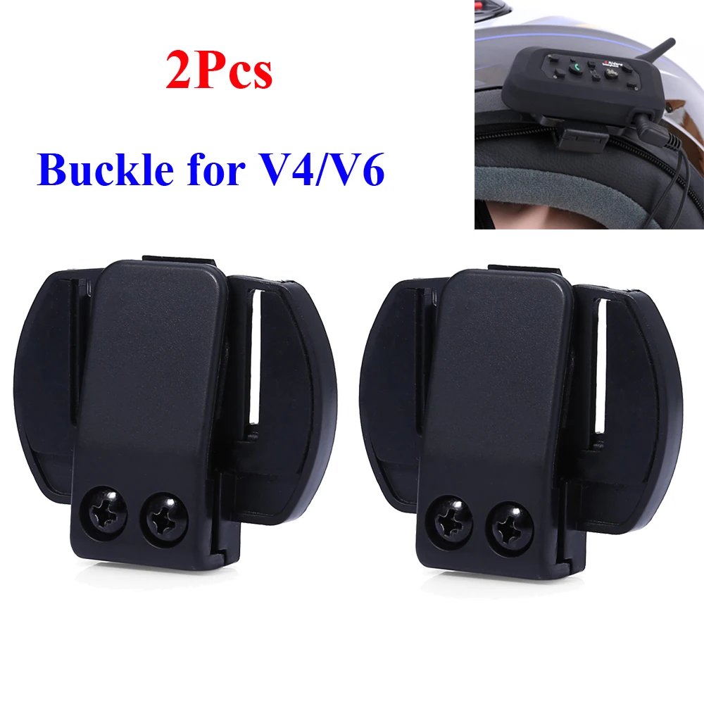 

2Pcs/Lot V6 Clip Bracket Suitable for V6 V4 V2-500C Motorcycle Bluetooth Multi Interphone Headset Helmet Intercom Holder Buckle